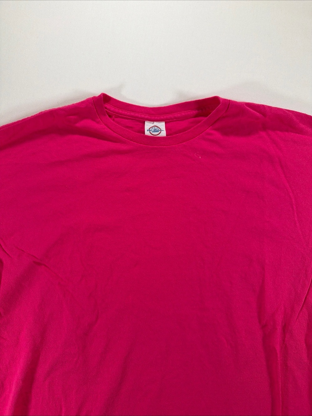 Delta Men's Short Sleeve Crewneck Tee in Fuchsia Pink